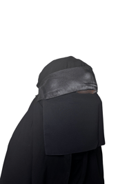 Satin Band Niqab 7in