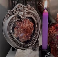 Image 5 of Pentagram Candle Holder + Purple Candle
