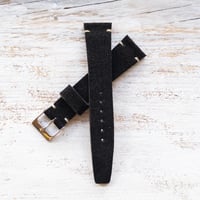 Image 1 of 20mm Black Suede Strap