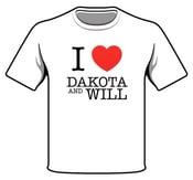 Image of "I Heart Dakota and Will" T-shirts