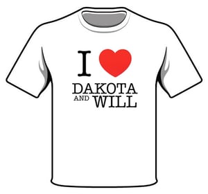 Image of "I Heart Dakota and Will" T-shirts