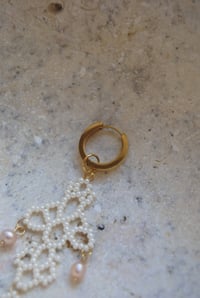 Image 4 of White Lace Earrings