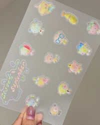 Image 5 of queen cat sticker sheet