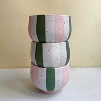 Image 2 of Circus Cup - Medium / Light Pink & MosGreen