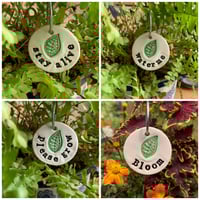 Image 1 of Various Plant related Tags on a wire stake or twine