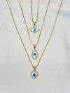 Pearl Evil Eye Protect Me Necklaces 