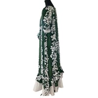 Image 3 of Vintage 1970s Winne Fashion Hawaiian Maxi Dress with Ruffle Hem- Made in Hawaii- L