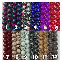 Image 1 of 10mm Multicolor Glass Bead Strands 2