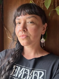 Image 2 of Wild horse Jasper earrings with chain 