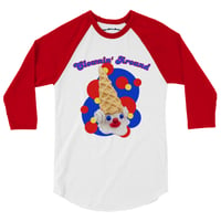 Image 2 of "Clownin' Around" by Zoya Marie 3/4 sleeve raglan shirt