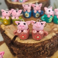 Image 4 of Kolczyki - "Świnka w kubku" 🐷🩷 part 3