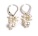 Image of Silver White Pearl Cluster Necklace and Earrings