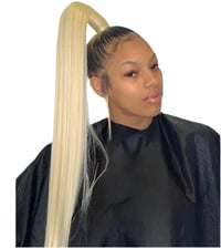 Image 4 of Ombre & Honey Blonde Dark Roots (Full Lace) Wig