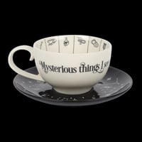 Image 1 of Fortune telling ceramic tea cup and saucer set