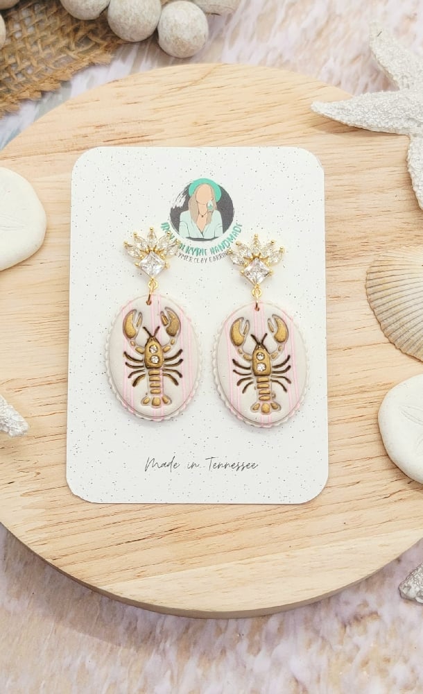 Image of Pink Harbor Lobster Dangles