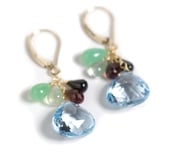 Image of Blue Topaz drop Earrings