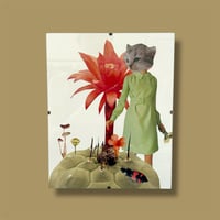 Image 2 of SALE - A Tale of Resilience and Adaptation - Original Art - OOAK Collage Art - Cat Lady