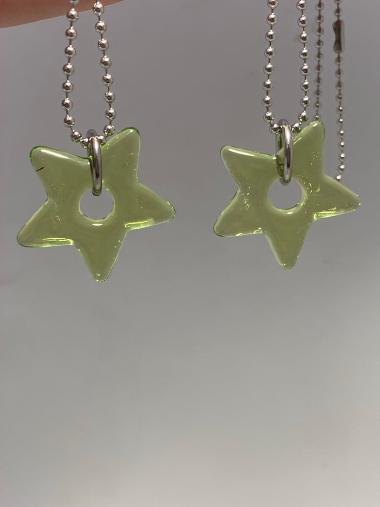 Image of lime green stars