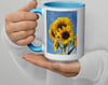  Sunflower Garden Mug - Lt. Blue