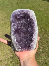 Image 12 of Amethyst Base Cut Polished Edge #1221