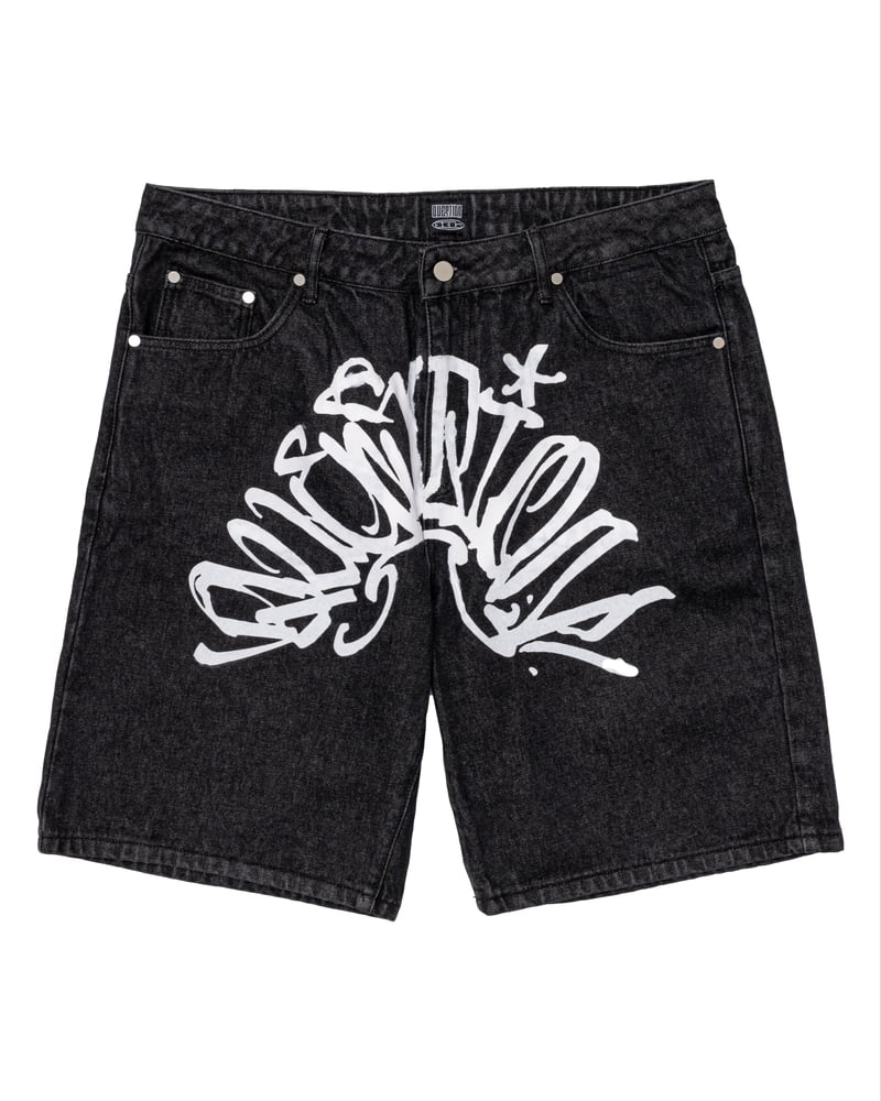 Image of BLACK ARCH LOGO JORTS 