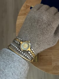 Image 5 of Vintage Oleg Cassini Two Tone Gorgeous Dial Watch