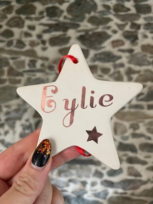 Image of Étoile de Noël personnalisée
