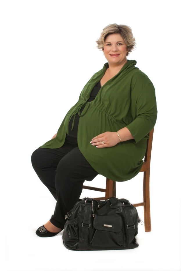 Image of Tie front top with long sleeves