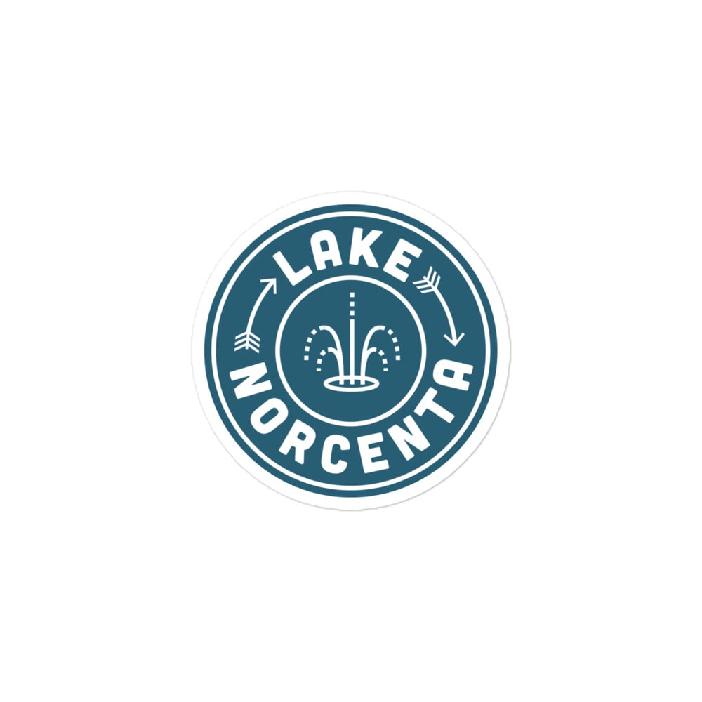Lake Norcenta Bubble-free sticker