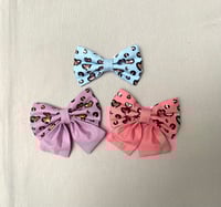 Image 1 of Wild at Heart, Valentine Animal print Bow Ties / Sailor Bows