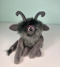 Image 1 of Medium Weighed Cyclops Monster w/Tail Dark Gray