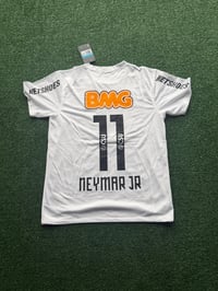 Image 3 of     Santos FC Neymar Jr #11 Classic White Jersey