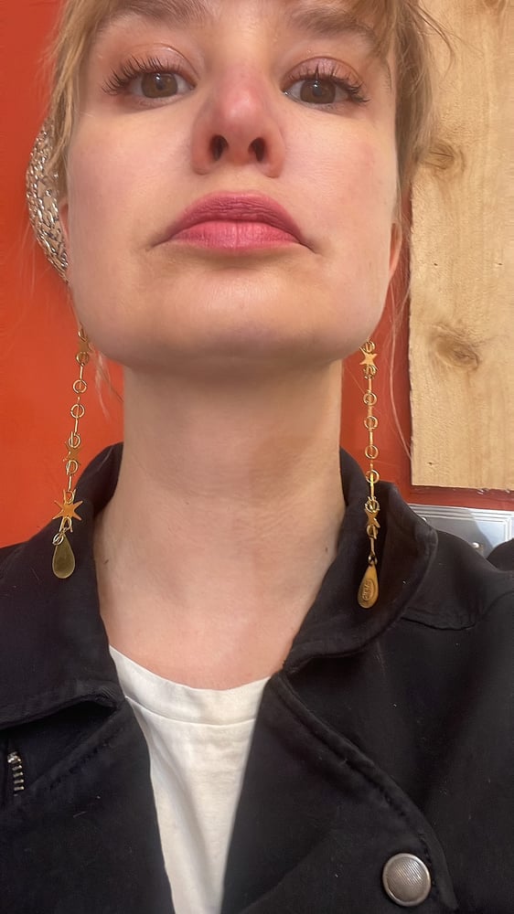 Image of Star chain earrings