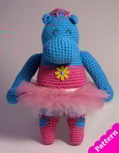 Image of Ballerina Hippo Pattern
