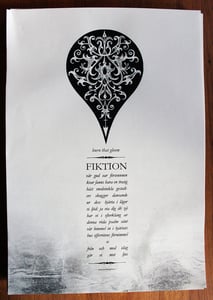 Image of FIKTION - BURN THAT GLOOM POSTER A3