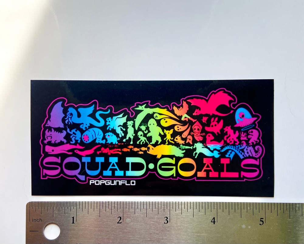 Squad Goals Rainbow sticker