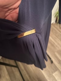 Image 3 of NWT blue dress gold buckle