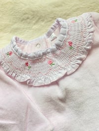 Image 2 of Pink Spanish rose collar romper 
