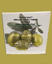 Image 1 of “OLIVE LEAF” 100% Organic Extra Virgin Olive Oil Cold Process Soap 