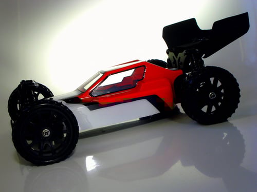 Image of PHAT BODIES 'TURBO' bodyshell for Losi Mini 8ight, Wltoys 144001, LC Racing EMB-1 Rlaarlo 14
