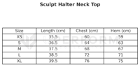 Image 7 of Sculpt Halter Neck Top - Celeste 
