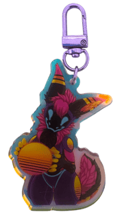 Image 2 of Synthwave Protogen Holo Keychain