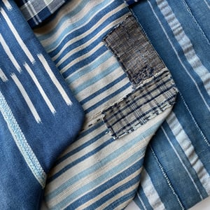 Image of CHRISTMAS STOCKINGS - INDIGO TRIO