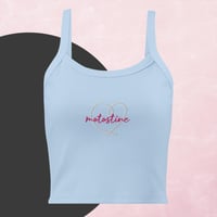 Image 1 of Heart micro-rib tank top