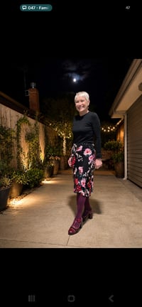 Image 1 of Kylie Jane Lace skirt- crochet flowers 