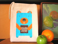 Image 1 of Lunch Bear 100% Recycled Cotton Canvas Lunch Bag - SOLD OUT