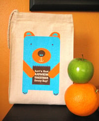 Image 2 of Lunch Bear 100% Recycled Cotton Canvas Lunch Bag - SOLD OUT