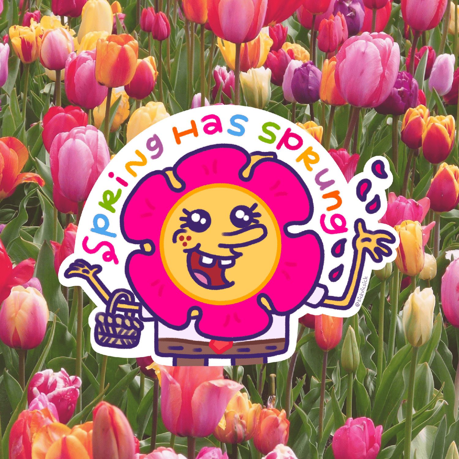 Spring Has Sprung (Springbob) Sticker