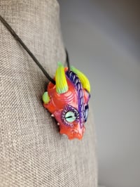 Image 8 of Orange Magenta Green DragonHead Pendant