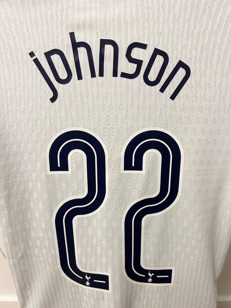 Image of Tottenham Hotspur “JOHNSON 22” Vaporknit 2024/25 Home Europa Final Shirt   (L)